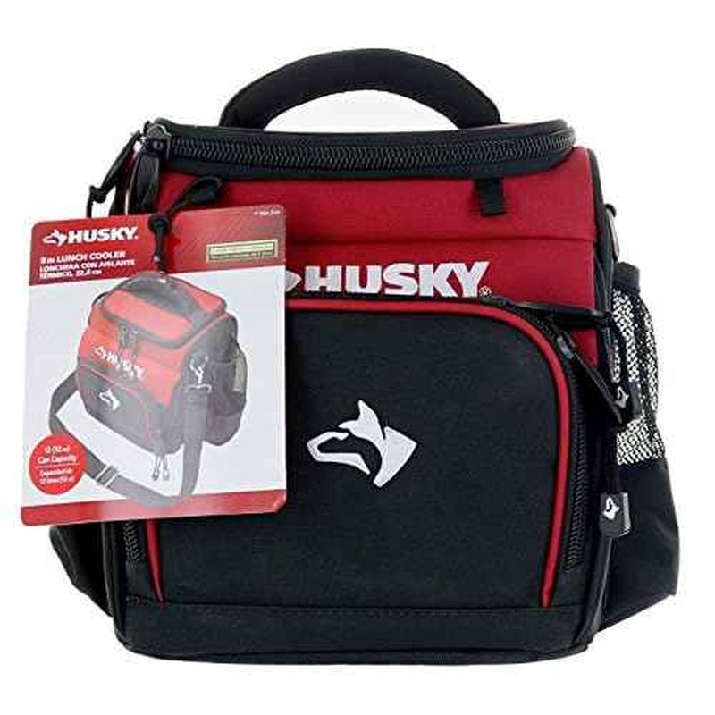 Husky 82021N11 9" 600 Denier Water and Weather Resistant Insulated Cooler with 2 Mesh Sleeves and Carrying Strap