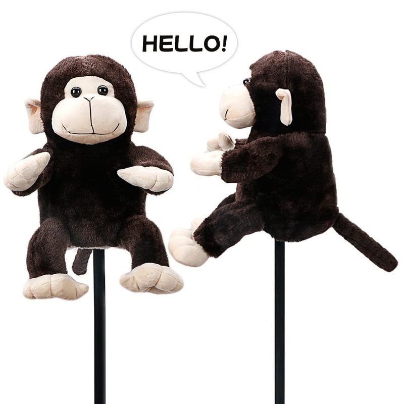MAZEL Monkey Golf Club Head Cover for 460CC Driver,Woods (Brown)