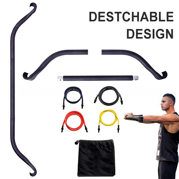 Workout Bow, Multifunctional Fitness Bow Can Exercise Your Body Anytime, Anywhere. Bow Exercise Portable Gym for Full Body Workout at Home, Office, Travel and Outdoors