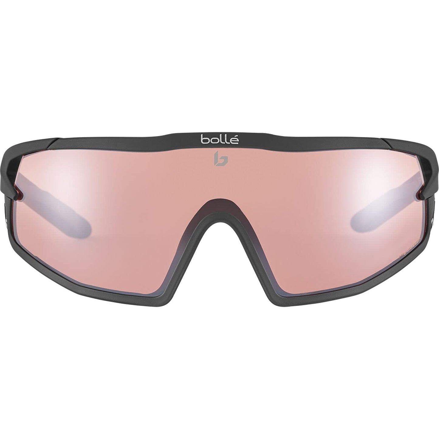 bollé 12627 B-Rock Pro Rectangle Sunglasses, Matte Black - Phantom Vermillon Gun