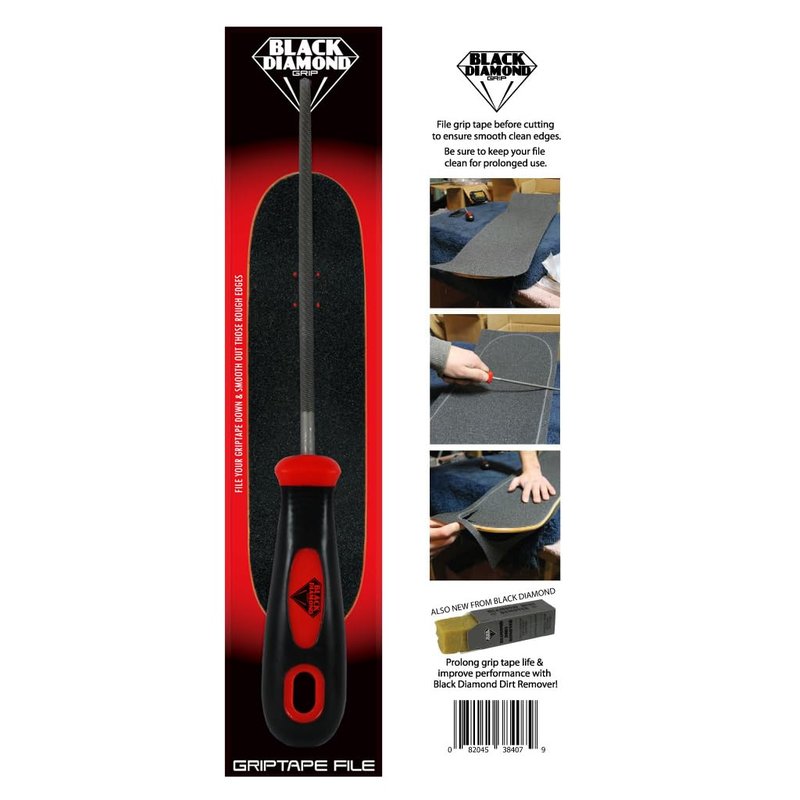 Black Diamond Griptape File Skateboard Grip Tape Application Skate Tool