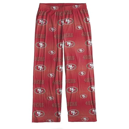 FOCO San Francisco 49ers Men's Scatter Pattern Pajama Lounge Multi Color Pants