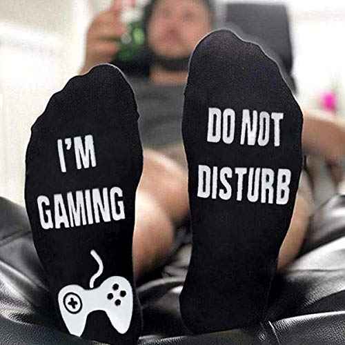 Do Not Disturb Gaming Socks Black Beanie Hat Father¡¯s Day Gamer Gifts for Teens Boys Men Kids