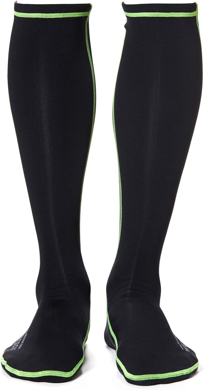 Wetsox Frictionless 1 MM Wader Socks | Slide In/Out of Boots/Waders | Neoprene for Warmth & Dryness | Waterproof, Lightweight, Breathable, Fishing & Hunting Socks, Non-Slip | Black, Large