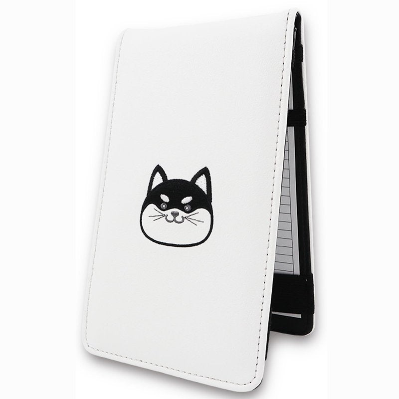 Gbourly Golf Scorecard Yardage Book Holder Cover PU Leather Funny Animals Golf Accessories Including a Pencil and Two Scorecards (Lucky Cat)