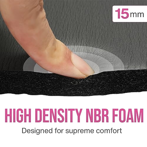 Kinesis Yoga Knee Pad Cushion - 0.6 inch (15mm) Thick Exercise Knee Pad for Pain Free Yoga - Perfect Companion for Home Workout - Easy on the Knees, Elbows, Wrists and Back (Does Not Include Yoga Mat)