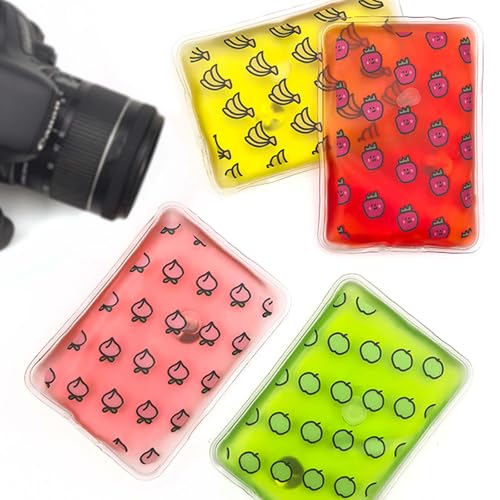 Reusable Hand Warmers - Instant Heat Packs, 4¡± Fruit Pattern Self Heating Hand Warmers, Reusable Click Instant Heat Packs, Sodium Acetate Hand Warmer, Outdoor Sports Skiing for Warmth