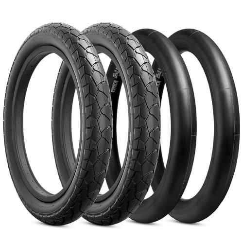 YUNSCM 2-PCS 20" E-Bike Fat Tires 20x3.0/76-406 Compatible with 20x3.0 All-Terrain Directional Tread Bicycle Tires