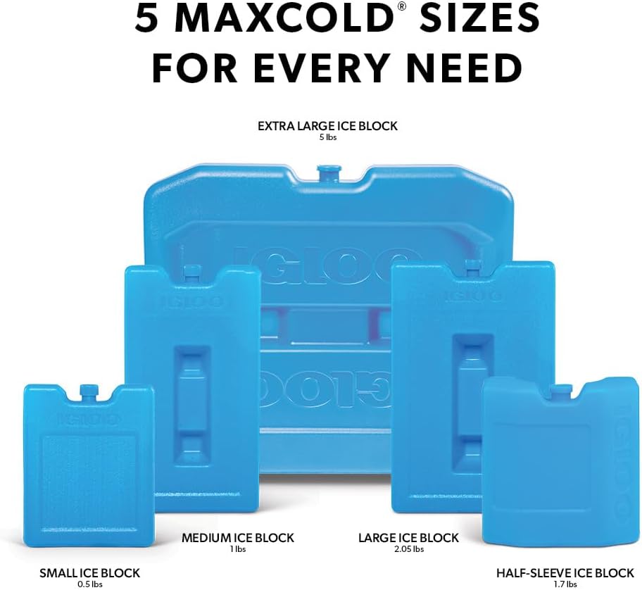 Igloo Maxcold Ice Block - Durable Insulated Ice Pack for Long-Lasting Coolness | 10 lbs