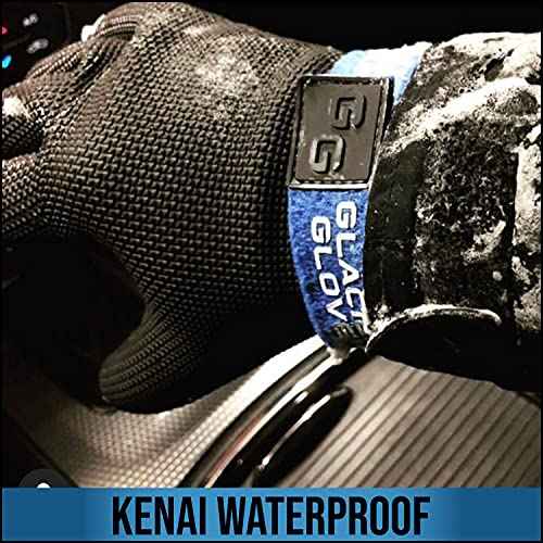 Glacier Glove Kenai Waterproof Full Finger Gloves for Men and Women - Ideal for Ice and Fly Fishing, Outdoors, Kayaking, Surfing, Paddling, Boating, XL