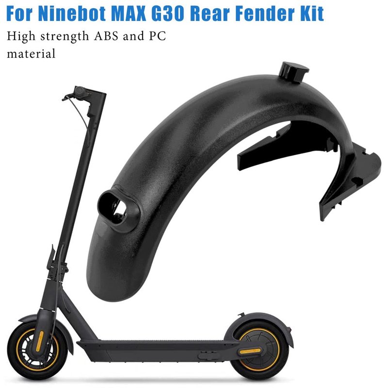 Electric Scooter Rear Mudguard Accessories Set Mudguard Bracket Replacement Part Fender Rear Compatible with G30/MAX G30 Electric Scooter