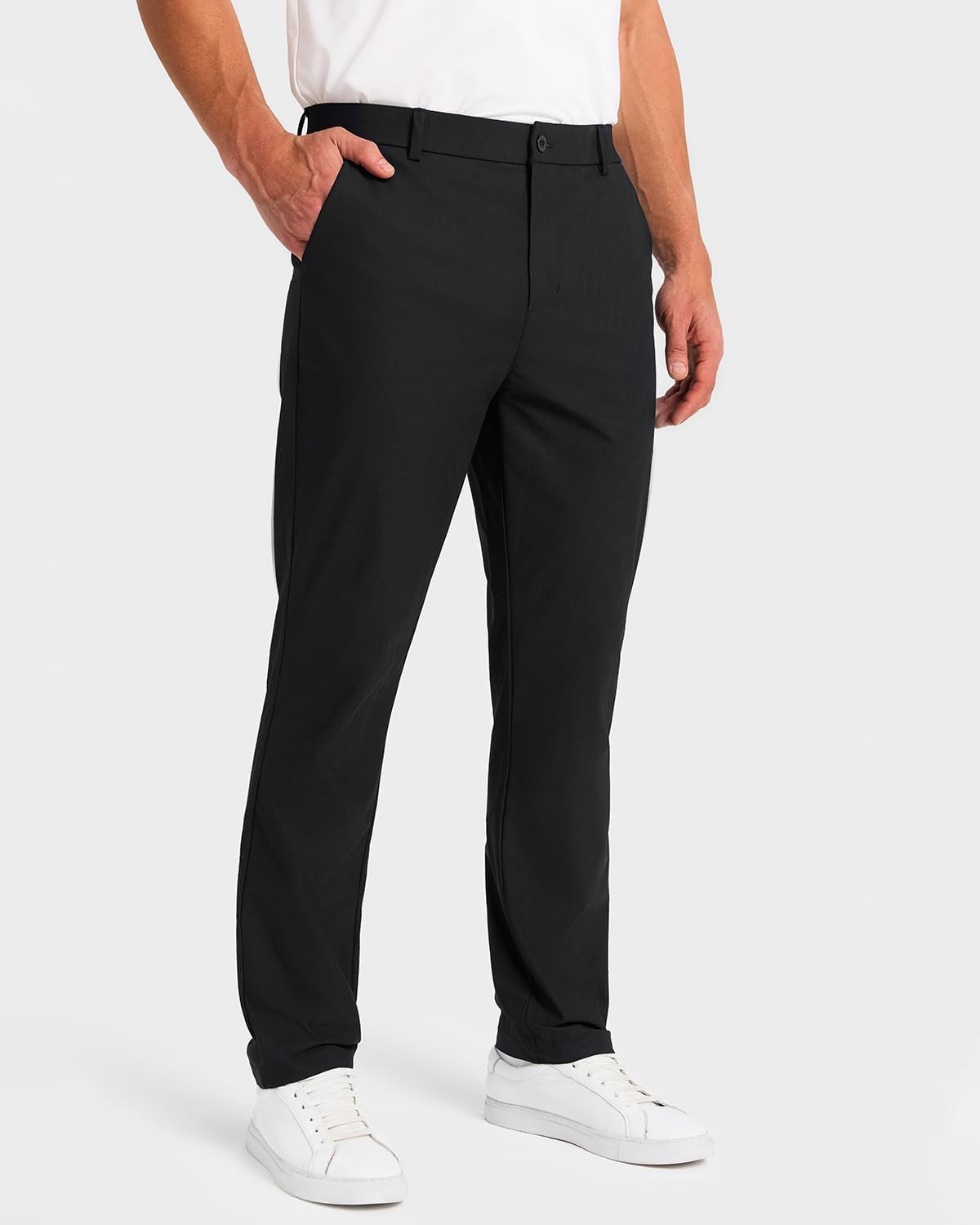 Mens Classic Fit Golf Pants - Stretch Lightweight Dress Pants with Pockets | 30''/32''/34'' Sizes