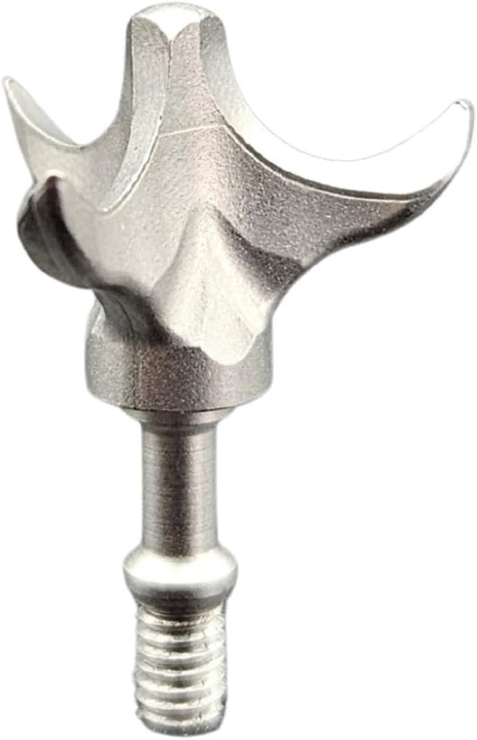 G5 Small Game Heads - Blunt Tips for Compound & Recurve Bows | 100/125 Grains | 3-Pack, Stainless Steel