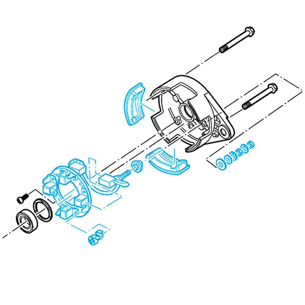 HaHeHo Club Car Starter Generator Brush Repair Kit for 2010-Up Club Car Precedent Gas Golf Cart, OEM# 103953301 103347301 103347801 103347901