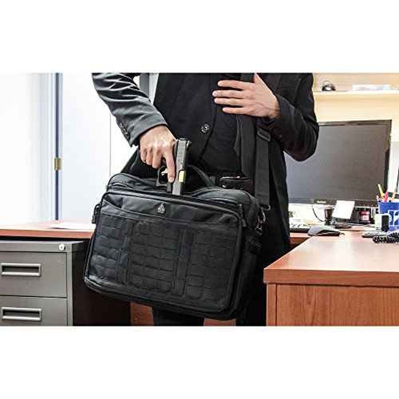 Leapers PVC-P925B Inc., UTG 9-2-5 Briefcase, 1200D Polyester, Black
