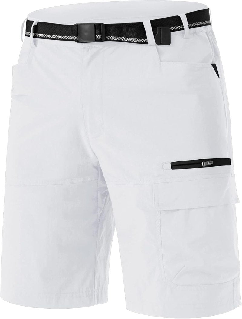 Men's Quick Dry Cargo Shorts - Water Resistant Outdoor Hiking & Golf Shorts | Summer Casual Wear