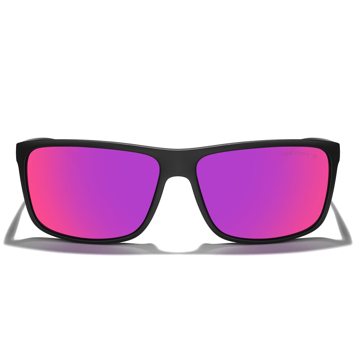 MERRY'S Rectangular Polarized Sports Sunglasses for Men Women Cycling Driving Fishing UV400 Protection S8225
