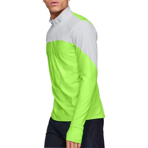 Under Armour Qualifier ½ Zip, Lime Light (884)/Reflective, 3X-Large