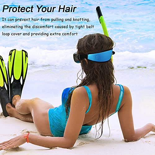 Weewooday 2 Pieces Mask Strap Cover Diving Cover Soft Non Slip Swimming Mask Slap Cover for Dive and Snorkel Masks Water Sports