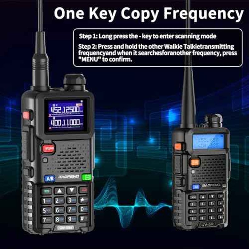 BAOFENG GMRS Handheld Radio High Power Long Range 999 Channels 2500mAh 2500mAh Rechargeable Two Way Radio with NOAA Weather Receiving,Copy Frequency,USB-C Charger for,2 Pack