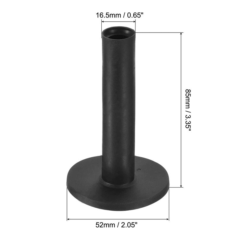 PATIKIL 3.4 Inch Rubber Golf Tee, 10 Pack Tall Training Driving Range Tee Stable Ball Holder for Outdoor Indoor Hitting Mat, Black