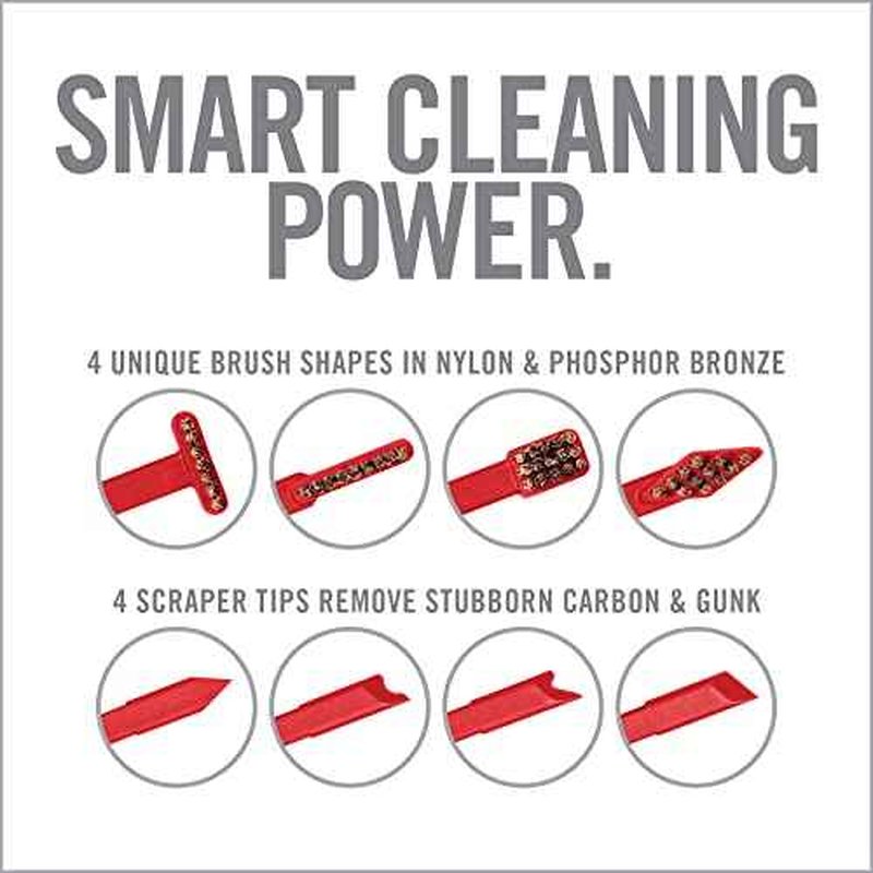 Real Avid Cleaning Tool Kit: Detailing Brush Set & Pick Set: 16-Piece Detailing Supplies Kit with Soft Bristle Nylon & Stiff Bristle Bronze Scrub Brushes & Carbon Removal Tools