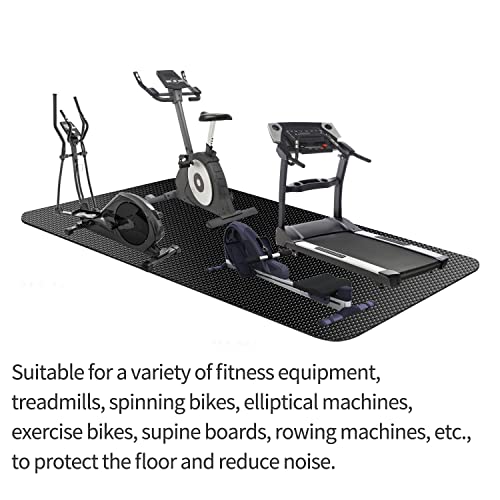 Exercise Equipment Mat - Treadmill Mat, Exercise Bike Mat, Fitness Mat, Elliptical Mat, Jump Rope Mat, Yoga Mat, Gym Mat Use on Hardwood Floors Protection…