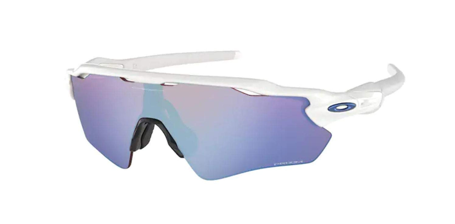 Oakley Radar EV Path OO9208 920847 38M Polished White/Prizm Sapphire Snow Sunglasses For Men+BUNDLE with Oakley Accessory Leash Kit