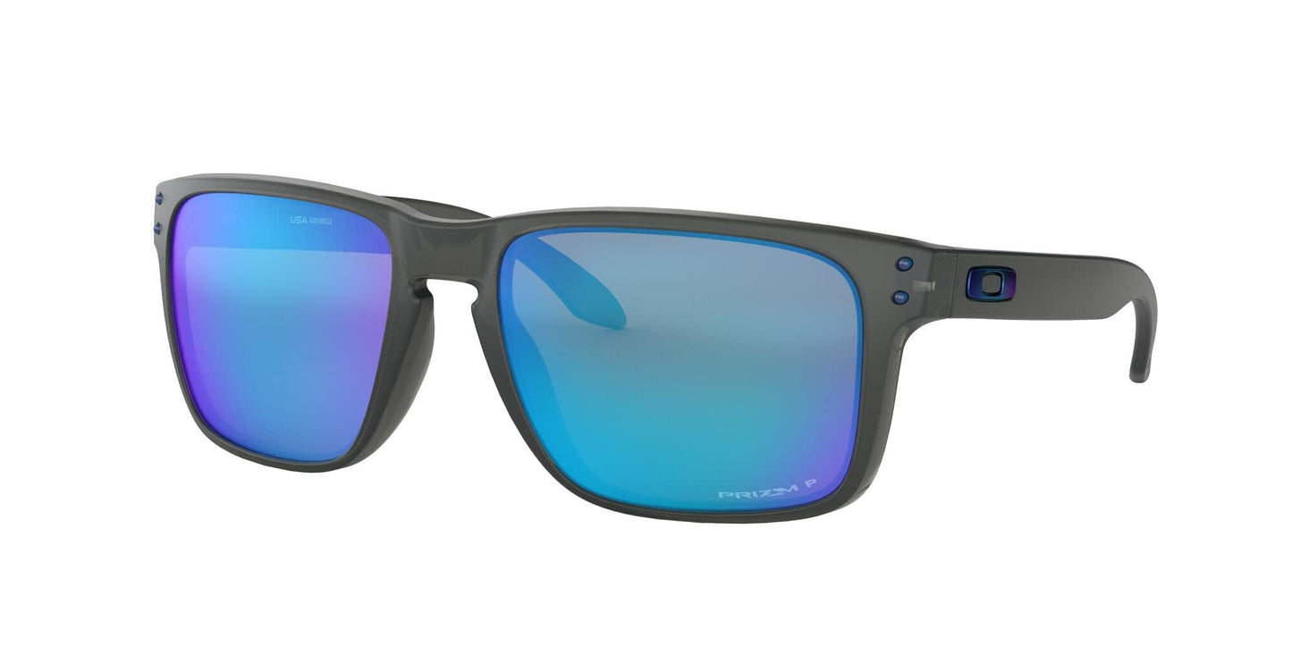 Oakley Men's OO9417 Holbrook XL Square Sunglasses, Grey Smoke/Prizm Sapphire Iridium Polarized, 59 mm