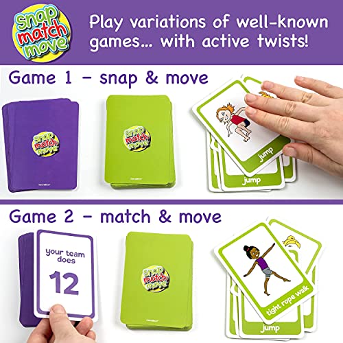 Exercise Cards for Kids - Kids Exercise Equipment for Indoors & Exercise Games for Kids, PE Teacher Supplies for Classroom Exercise & Recess Equipment, Kids Fitness Equipment, Adapted PE Equipment