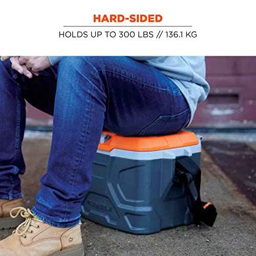 Ergodyne Chill Its 5170 Hard Sided Cooler, Insulated Lunch Box, 17-Quart