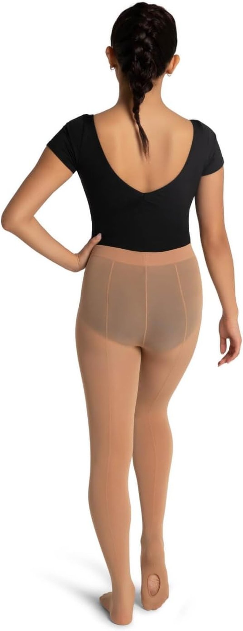 Capezio Ultra Soft Transition Tight - Back Seam Design | Caramel, XX-Large