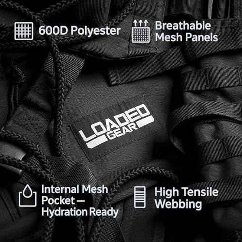Barska Loaded Gear VX100 Tactical Airsoft Paintball Hunting Adjustable Vest Leg Platforms with Accessory Pouches & Attachment