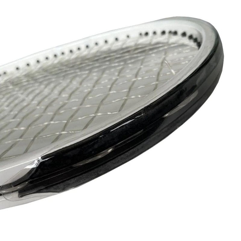 Leadigol 2 Pieces Transparent Tennis Racket Head Tape,Racquet Head Edge Guard,Racket Edge Protection Tape,Fit Perfectly Curved Edge,Badminton Racket Head Protector Sticker