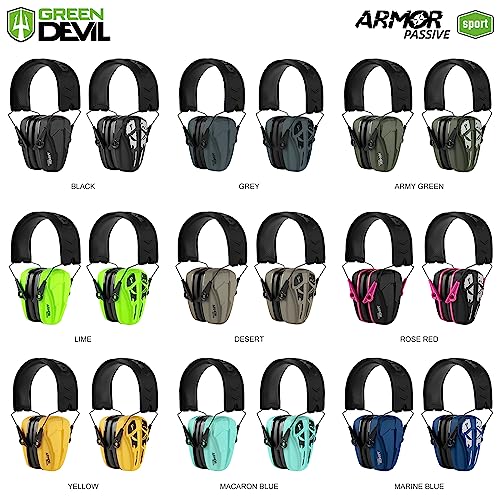 GREEN DEVIL Noise Reduction Hearing Protection Ear muffs Passive Safety Earmuffs Slim Headphones For Shooting Gun Range