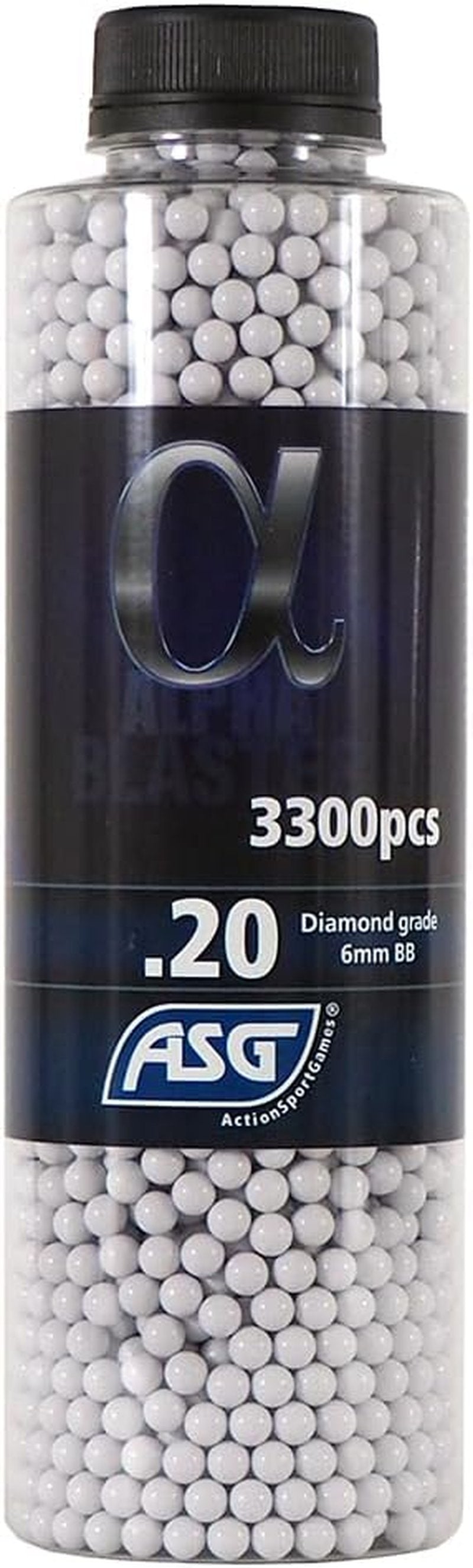 Alpha Blaster Airsoft BBs - 3300 Count High-Precision Plastic Pellets