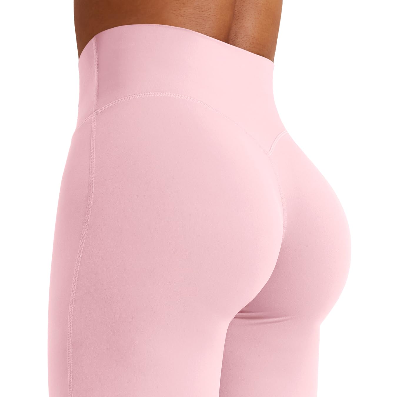 YEOREO Workout Leggings Womens No Front Seam Straight Leggings 31.5" High Waist Buttery Eddiy Gym Yoga Pants Light Pink XS