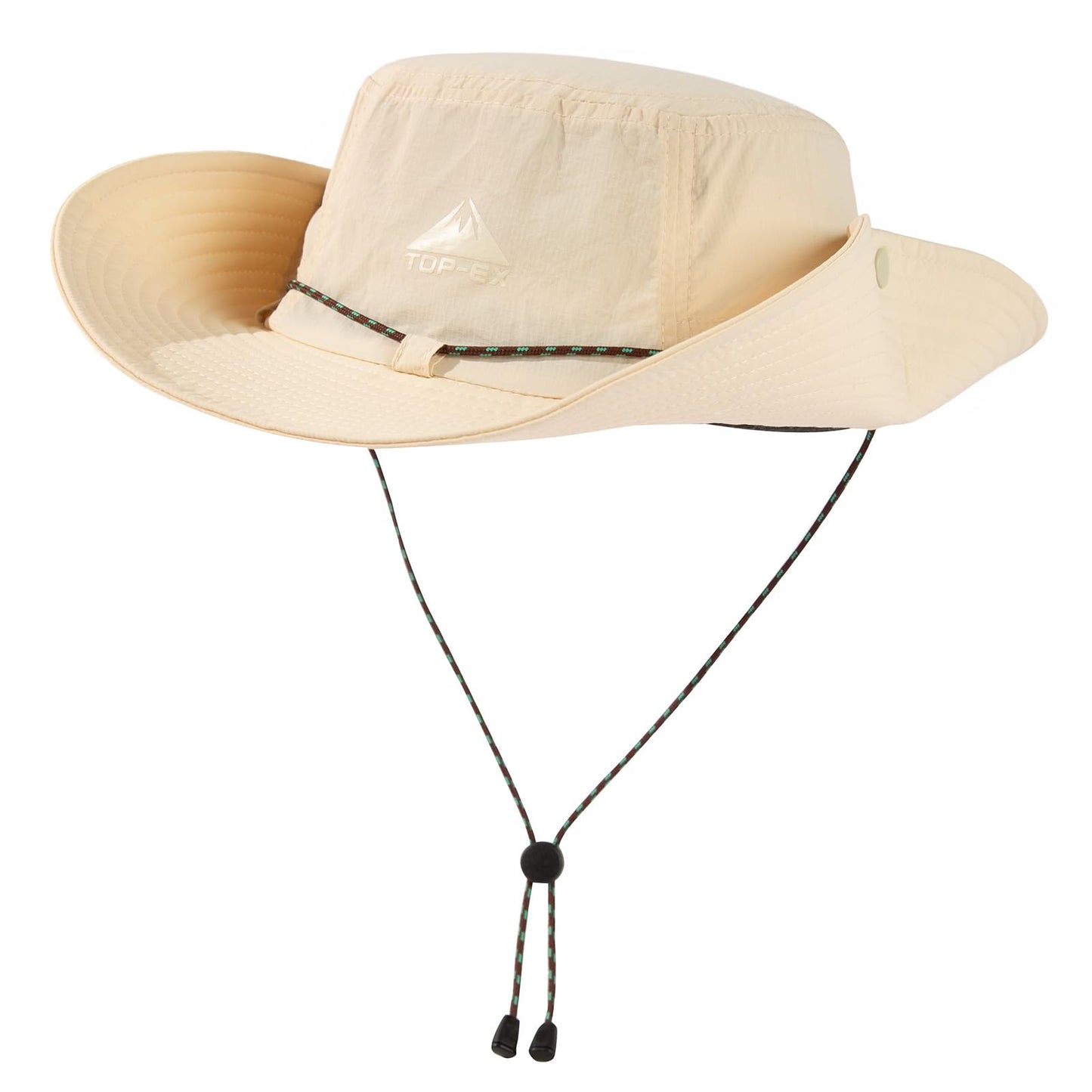 TOP-EX XL/XXL Mens Waterproof Sun Hat UV Protection Wide Brim Bucket Hat for Summer Travel Fishing Hiking Packable & Sunglass Lock Beige XL 62 63