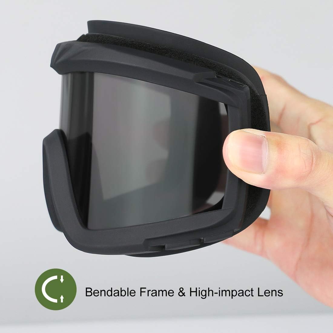 Airsoft Goggles - Tactical Safety Goggles with Anti-Fog Lens for Hunting & Cycling