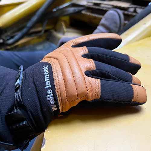 Wells Lamont Waterproof Winter Gloves, HydraHyde Leather, Large (810LK)