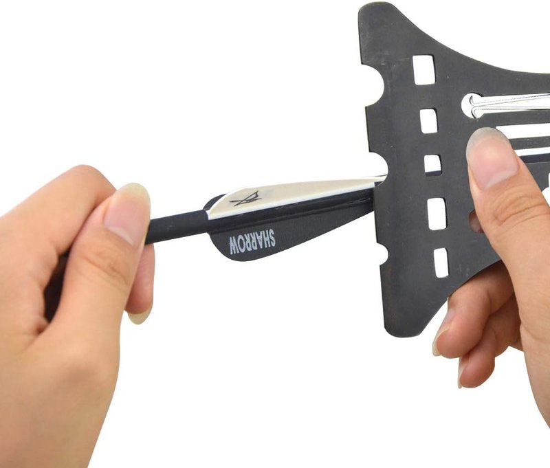 SHARROW 5-in-1 Archery Arrow Nock Puller & Fletching Tool | Durable Installation Blade