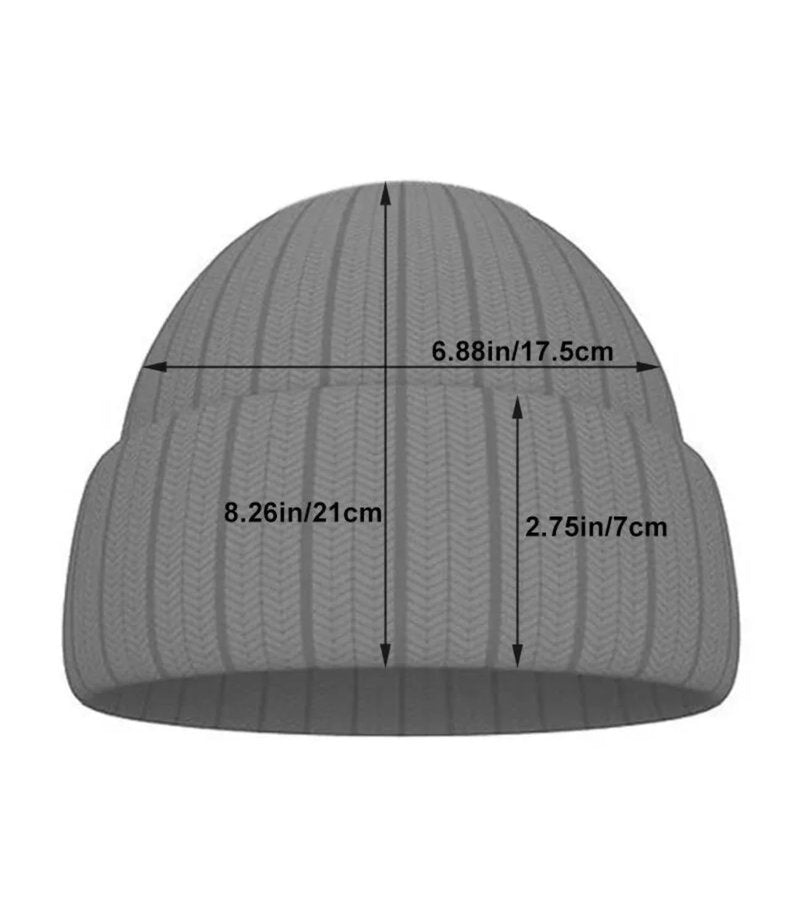 TYHOTULY Gothic Beanies Hat for Women Men Y2k Emo Grunge Harajuku Punk Accessories Winter Warm Knitted Skull Cap Streetwear (Black,One Size)