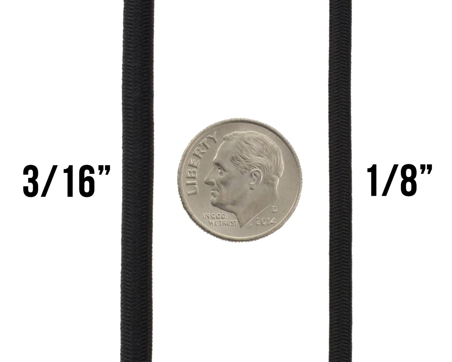 TOUGH-GRID Shock Cord - Stretchable! Great for Emergency Supply, Hiking, and Crafts - 100% Nylon Sheath (Red - 100Ft., 1/8" Diameter)