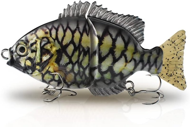 ODS Glide Bait Fishing Lure - Lifelike Bluegill Sunfish Design for Bass, Trout, Perch
