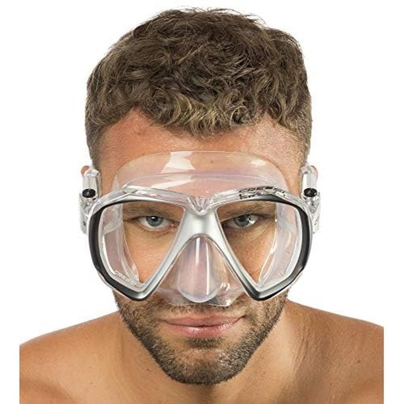 Cressi Perfect View Scuba Diving, Snorkeling Mask in Pure Comfortable Silicone - Liberty Duo: Designed in Italy