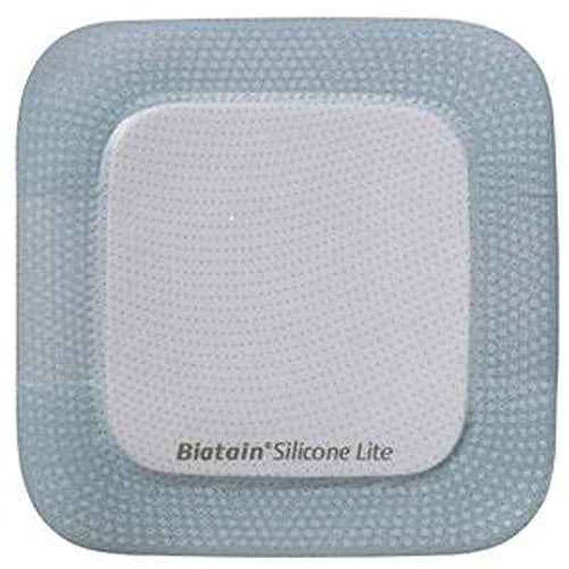 Coloplast Biatain Silicone Lite Foam Dressing, 3" X 3" with 1.38" X 1.38" Pad- Box of 10