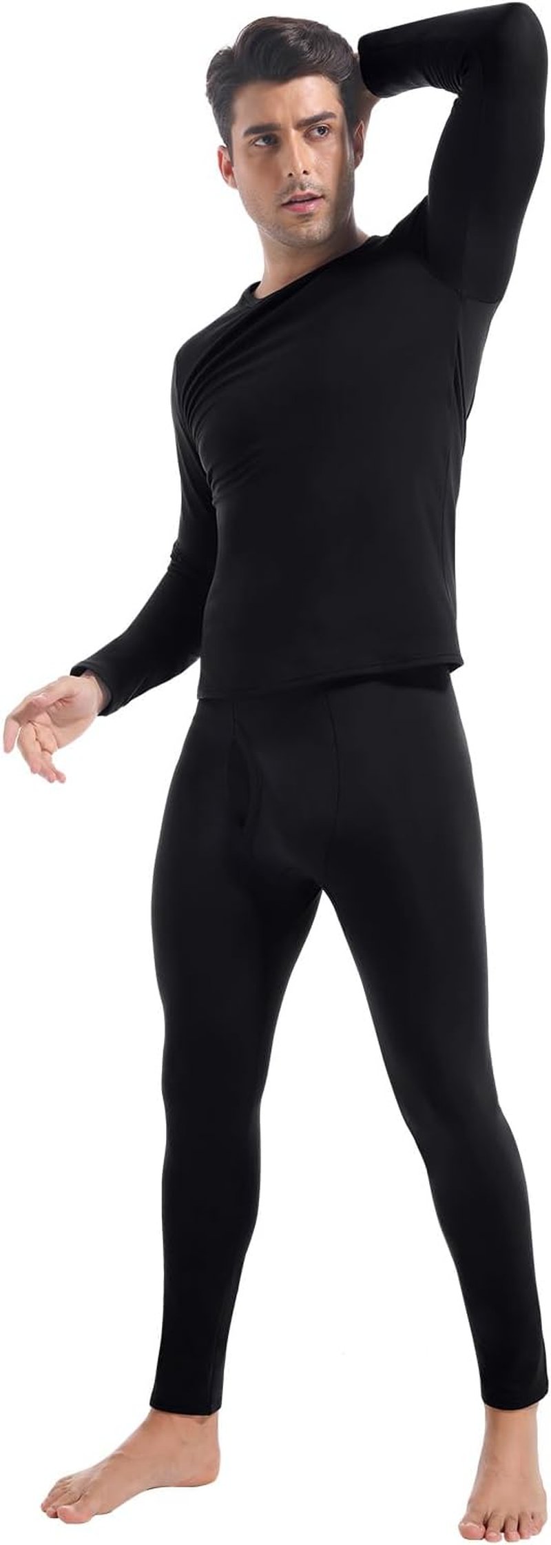 Long Johns Thermal Underwear for Men - Soft Fleece Lined Base Layer Gift Set | Cold Weather Comfort