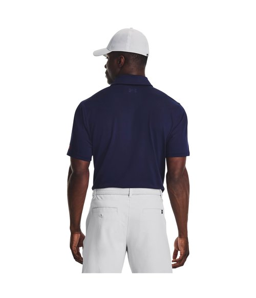 Under Armour Playoff 3.0 Freedom Polo Midnight Navy/White/Midnight Navy 3XL