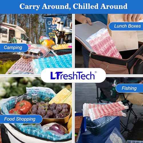 Flexible Ice Film Ice Packs for Cooler Freezer Lunch Boxes Reusable Long Lasting (Blue)