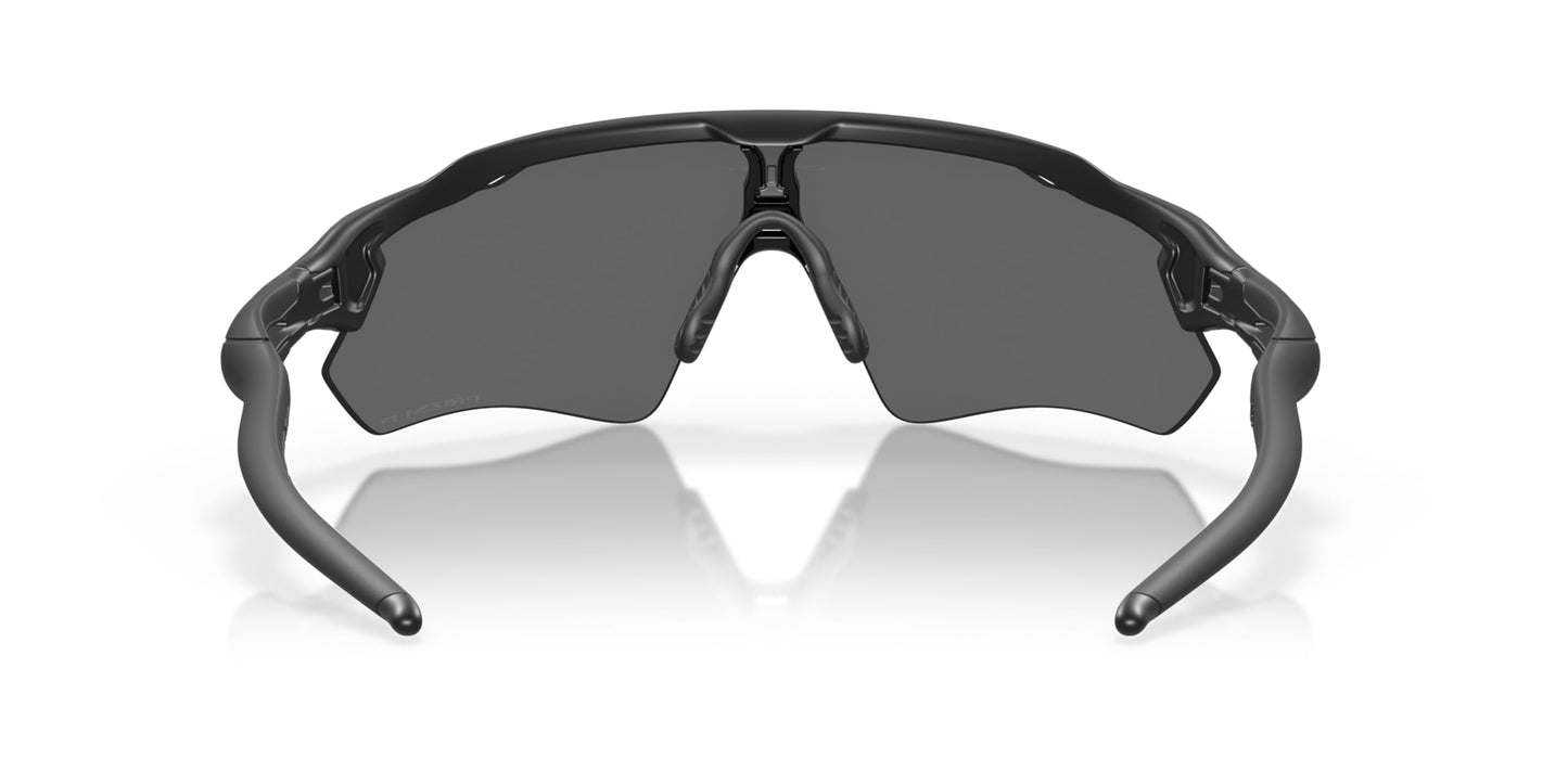 Oakley Men's OO9208 Radar EV Path Rectangular Sunglasses, Matte Black/Prizm Black Polarized, 38 mm